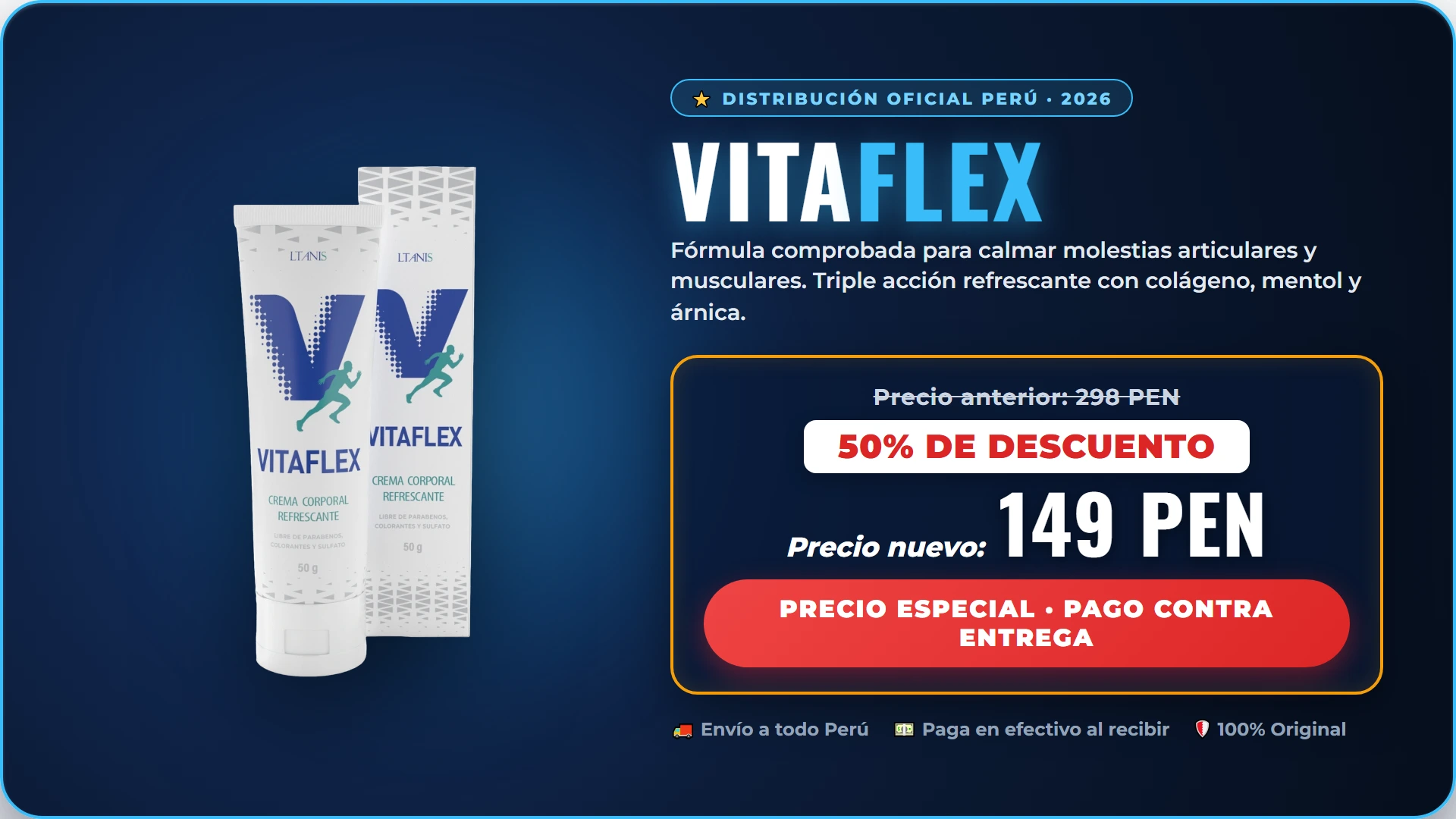 Vitaflex Precio Promocional 149 PEN Perú